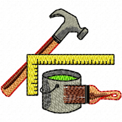 Construction Tools Embroidery Design 8 Construction Tools Embroidery Design 8